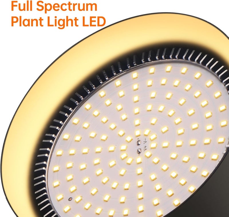 Bstrip 50W Double-Head Grow lights for indoor Plants full Spectrum 3000K, Black LED Grow Light Bulb with Timer & 16.4FT Power Cord, Perfect for Tall Plants, Gardens, Flowers, and Greenhouses in Winter - Image 5